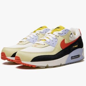 NIKE AIR MAX 90 SE SET TO RISE  LEMON DROP SNEAKERS WITHOUT BOX. SIZE 11.5